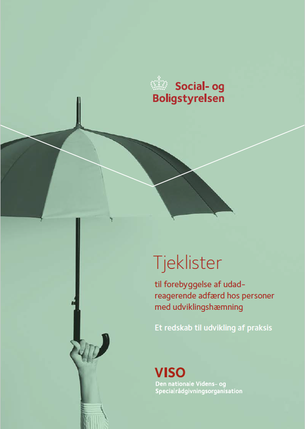 Forside af publikationen tjekliste til forebyggelse af udadreagerende adfærd hos personer med udviklingshæmning